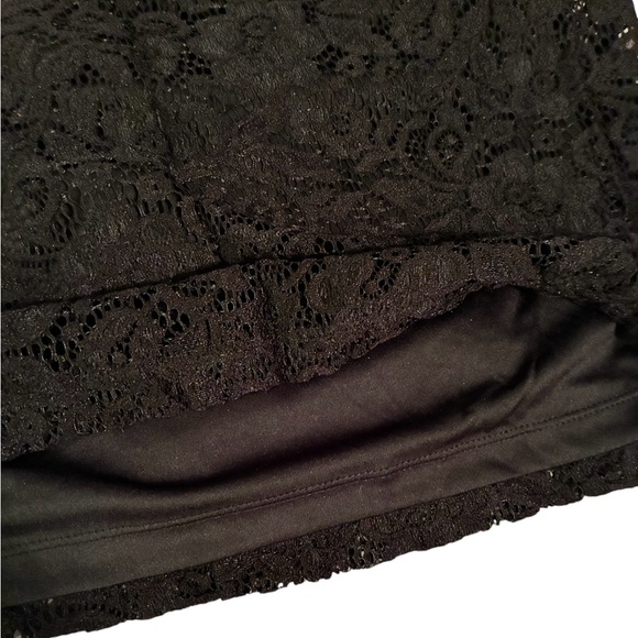 NWT LAUNDRY BY SHELLI SEGAL BLACK LACE SHEATH DRESS SIZE 4 - Picture 9 of 11